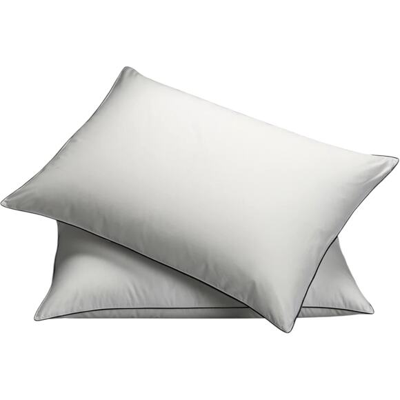 Pillow Guy 100% Certified RDS White Goose Down Soft Density 2 Pack Pillows King - Picture 1 of 4